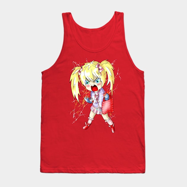 lightning strike angry girl Tank Top by cuisinecat